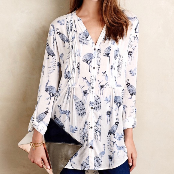 Anthropologie Tops - Anthropologie Maeve Fauna Tunic